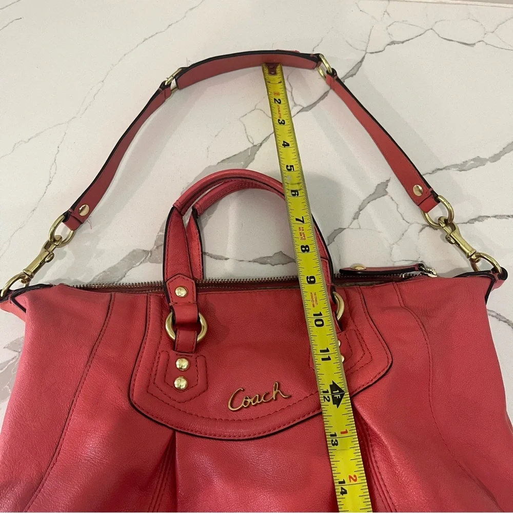 Coach, Ashley Cary All Satchel Leather Handbag - Picture 12 of 16